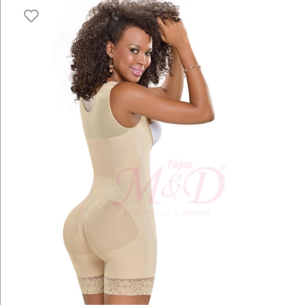 FAJAS COLOMBIANAS M&D Short girdle Beige M Black L - Picture 2 of 10